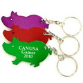 Jumbo Size Pig Shape Bottle Opener with Key Chain